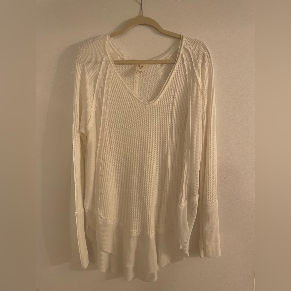 White Free People Top